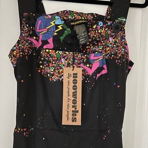 NWT Nooworks Cosmic Ladies Overalls size Small